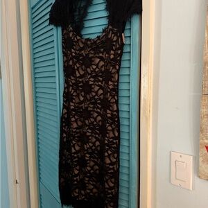 Black lace dress